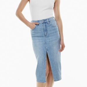 NWT * The '90s Halle Stretch Denim Skirt size 27